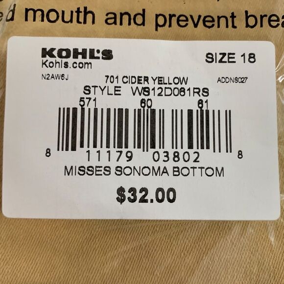 SONOMA WOMEN 18 GOLDEN YELLOW HIGH RISE BUTTON FLY RAW HEM DENIM SHORTS. - Picture 9 of 12